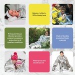 Primacare HB-10 Mylar Thermal Blanket Pack of 10