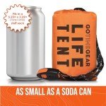 Orange Emergency Survival Tent for 2 People