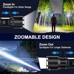 Rechargeable Magnetic Flashlights - 100,000 Lumens, Waterproof