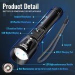 TrixHub 2-Pack Super Bright Rechargeable Flashlights