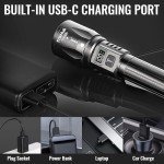 TrixHub 2-Pack Super Bright Rechargeable Flashlights