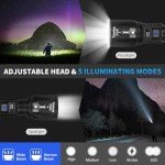 TrixHub 2-Pack Super Bright Rechargeable Flashlights