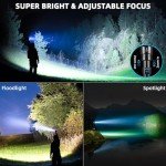 Super Bright Rechargeable Tactical Flashlight, 990000LM