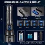 Super Bright Rechargeable Tactical Flashlight, 990000LM