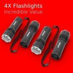 Eveready 4-Pack Tactical LED Flashlights for Emergencies