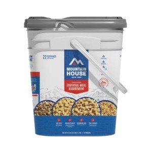 Mountain House Essential Bucket | 22 Servings of Gluten-Free Adventure Food