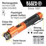 Klein Tools Rechargeable LED Flashlight with Laser