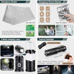 All-in-One Survival Kit with Tent, Axe & Bag