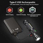 Hoxida Rechargeable Magnetic LED Tactical Flashlight