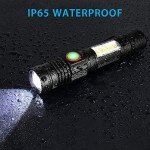 Hoxida Rechargeable Magnetic LED Tactical Flashlight