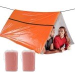 2-Pack Extra-Thick Survival Mylar Tube Tents
