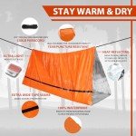 2-Pack Extra-Thick Survival Mylar Tube Tents