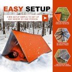 2-Pack Extra-Thick Survival Mylar Tube Tents