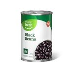 Canned Black Beans - 15.25 Oz - Amazon Fresh