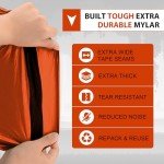 2-Pack Extra-Thick Survival Mylar Tube Tents