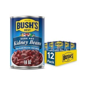 BUSH'S BEST Dark Red Kidney Beans, 12-Pack