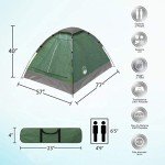 Lightweight 2-Person Camping Tent with Rain Fly