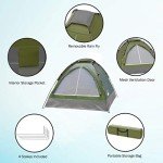 Lightweight 2-Person Camping Tent with Rain Fly