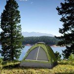 Lightweight 2-Person Camping Tent with Rain Fly