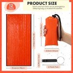 Emergency Thermal Blanket Bivvy Bag Set (12)