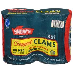 Chopped Clams in Cans - Pack of 6
