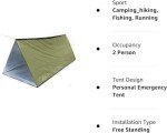 Survival Shelter Tent Kit with Whistle and String