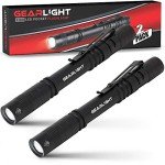 GearLight S100 LED Pocket Pen Light - 2 Pack