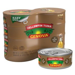 Wild Caught Yellowfin Tuna in Olive Oil - 8 Cans