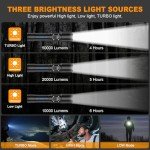 Super Bright Rechargeable Tactical Flashlight - 50000LM