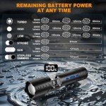 Super Bright Rechargeable Tactical Flashlight - 50000LM