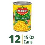 Del Monte Canned Diced Mango in Syrup, 12 Pack