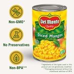 Del Monte Canned Diced Mango in Syrup, 12 Pack