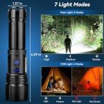 Sigoobal 900,000 Lumens Rechargeable Flashlight 2-Pack