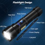 Sigoobal 900,000 Lumens Rechargeable Flashlight 2-Pack