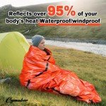 Emergency Thermal Sleeping Bag - 2 Pack