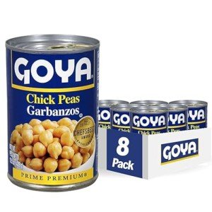 Goya Foods Chick Peas, 15.5 oz (Pack of 8)