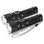 Rechargeable 1300 Lumen Waterproof Flashlight Set