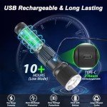 Rechargeable 1300 Lumen Waterproof Flashlight Set