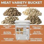 Nutristore Emergency Buckets: Freeze-Dried Meat Supply