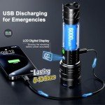 High Lumens Rechargeable Flashlight for Emergency Use