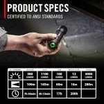 COAST XP11R Rechargeable 3000 Lumens Flashlight