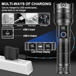 Super Bright 1000000 Lumen Rechargeable Flashlight
