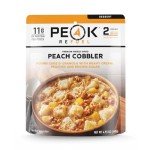 Peak Refuel Peach Cobbler | Real Ingredients | Ready in Minutes | Just Add Water | Premium Freeze Dried Food | 2 Servings | MRE Survival Dessert