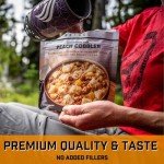 Peak Refuel Peach Cobbler | Real Ingredients | Ready in Minutes | Just Add Water | Premium Freeze Dried Food | 2 Servings | MRE Survival Dessert