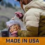 Peak Refuel Peach Cobbler | Real Ingredients | Ready in Minutes | Just Add Water | Premium Freeze Dried Food | 2 Servings | MRE Survival Dessert