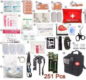 251-Piece Tactical First Aid Kit for Emergencies