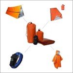 Survival Kit: Tent, Poncho, Sleeping Bag, Tools