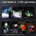 Kicoeoy 990000 Lumen Rechargeable Flashlights (2 Pack)