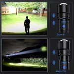 Kicoeoy 990000 Lumen Rechargeable Flashlights (2 Pack)
