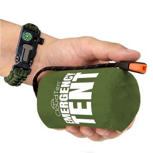 Lightweight 2-Person Survival Tent with Paracord Bracelets